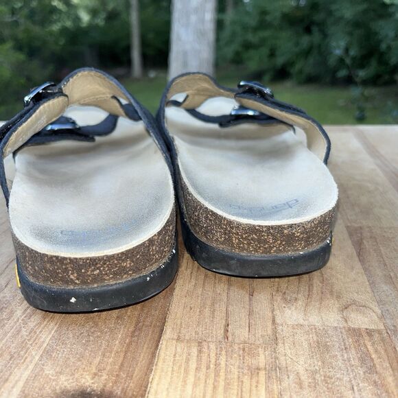 Dansko Womens DAYNA Black Suede Slide Sandals Sz US 10 / EU 41 main image 6